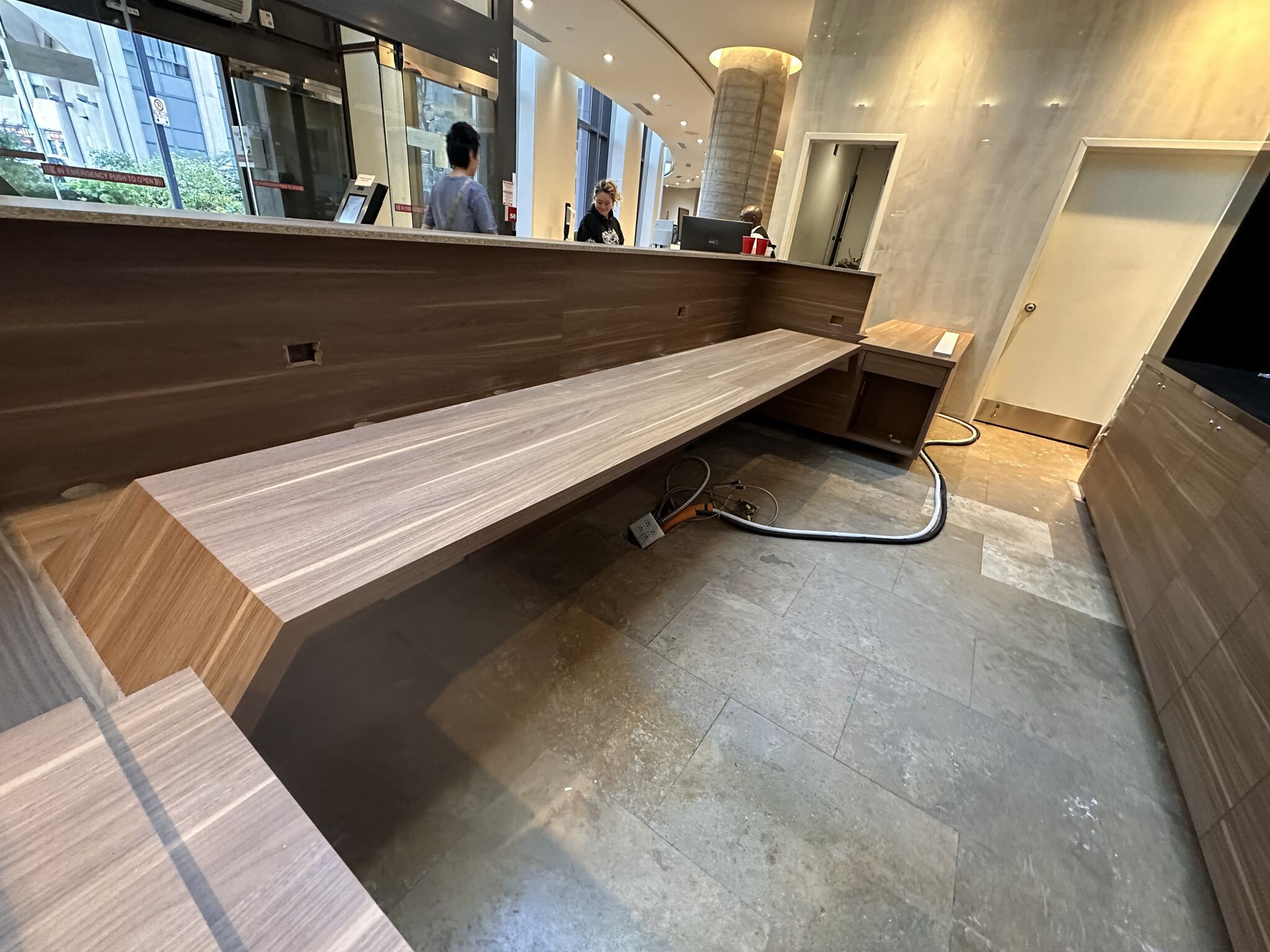 5-15 Northtown way Concierge desk WIP