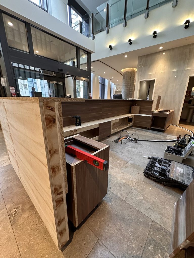 5-15 Northtown Way Concierge Desk Construction