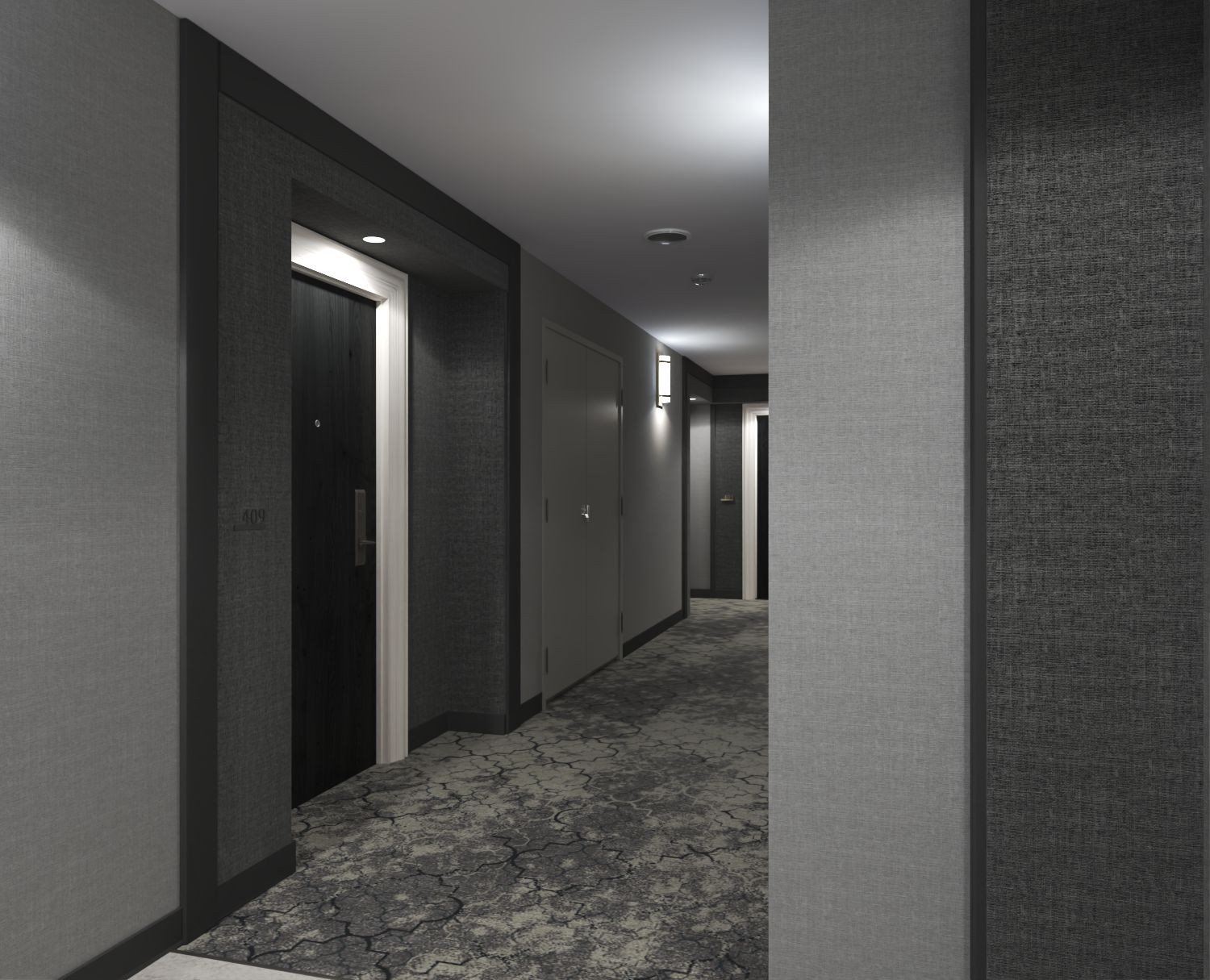 Grey Hallways -1 Toronto Condo Renovation