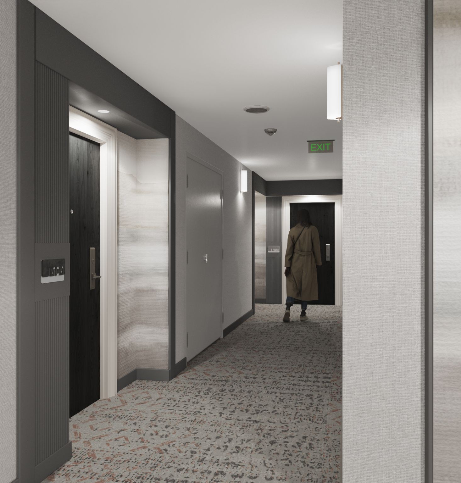 Grey Hallways -2 Toronto Condo Renovation